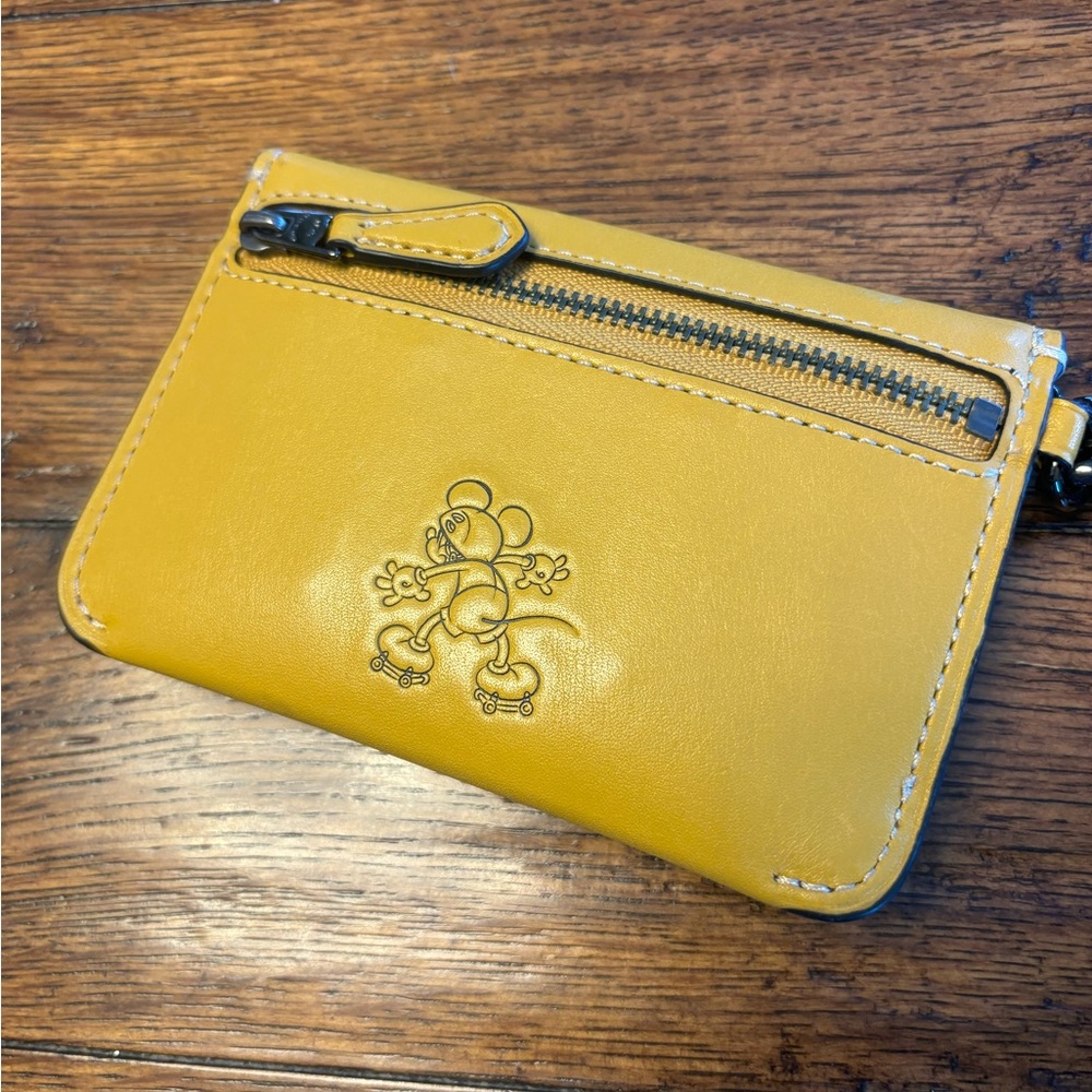 Coach x Mickey Envelope Key Pouch-Flax - Picture 2 of 7